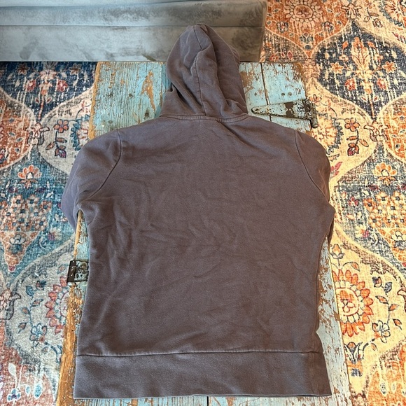 The North Face Hoodie, Gray with Pink Logo, Size Medium - Picture 3 of 3